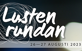 Lustenrundans logotyp med texten 26-27 augusti 2023