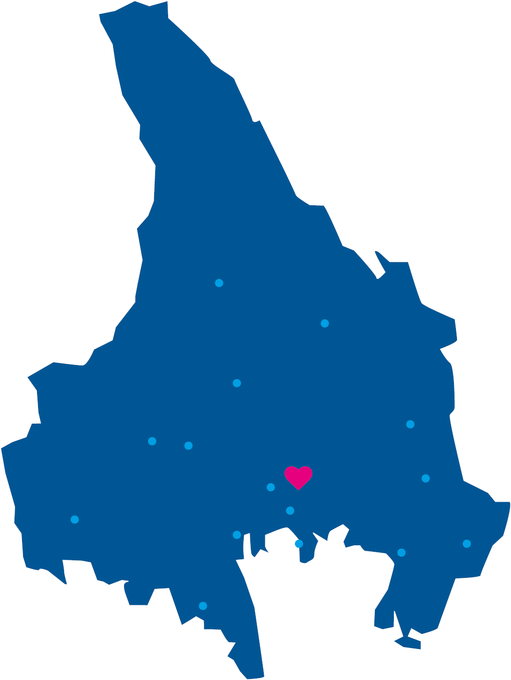 Karta över Värmland